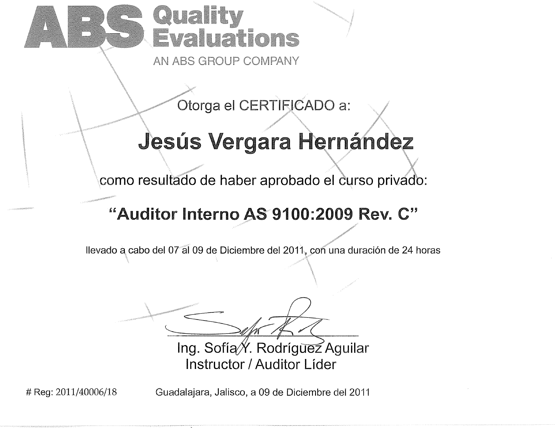 JESUS VERGARA INTERNO AS9100-C